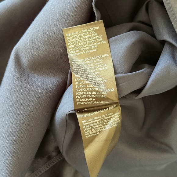 NWT White House Black Market Officer Blue V-Neck Sheath Dress 4 - Picture 8 of 8